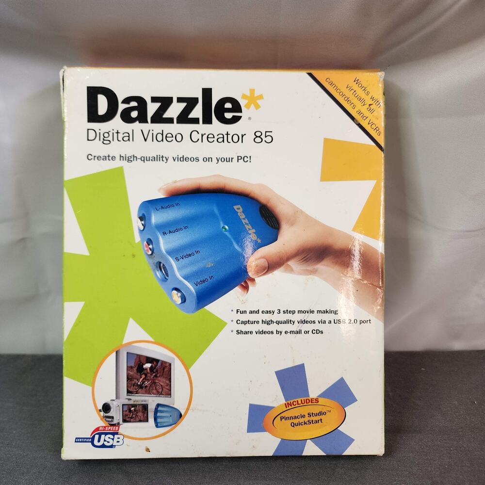Dazzle Digital Video Creator 85 DVC-80 for Camcorders w/ Software for Windows PC